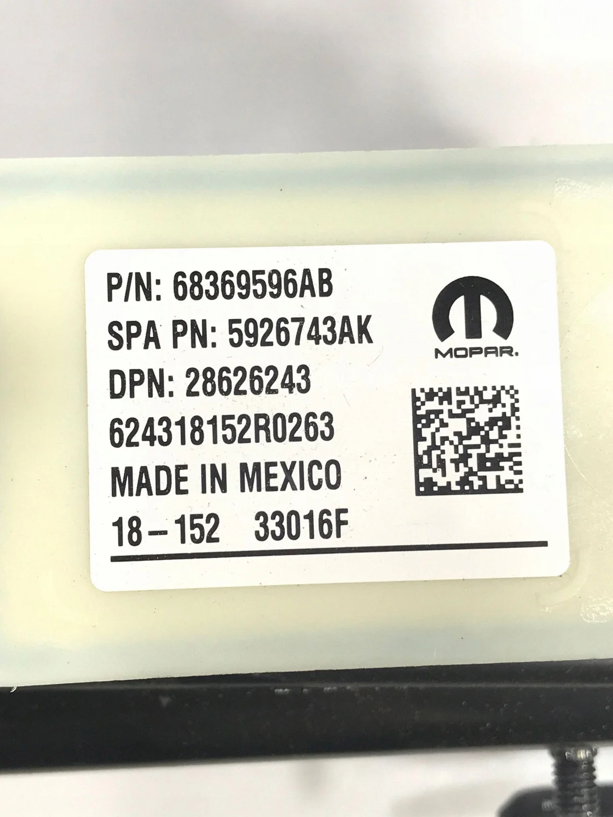 Módulo Puerta Corredera Trasera Derecha Chrysler Pacifica image 6
