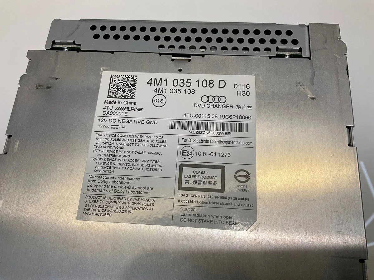 Audi SQ7 2017 CD/DVD Changer 4M1035108D image 4