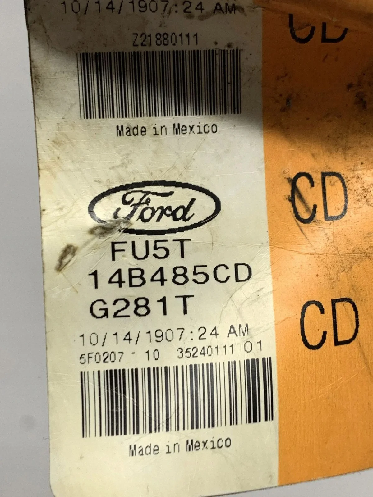 FORD MUSTANG VI 2.3 Wiring Harness FU5T14B485CD image 9