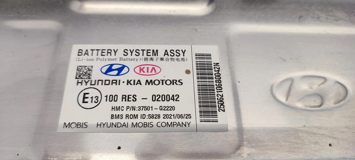 Bateria Hyundai Ioniq 37501-G2220 KTL Usada image 9