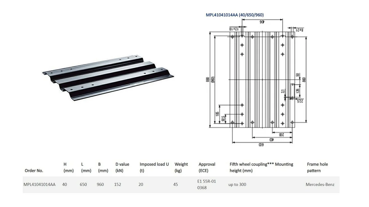 JOST MP20 Sadelplatta A0003153821 image 6