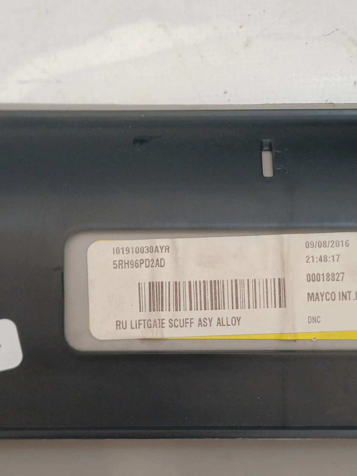 Chrysler Pacifica 17- Trunk Trim Panel Used image 8