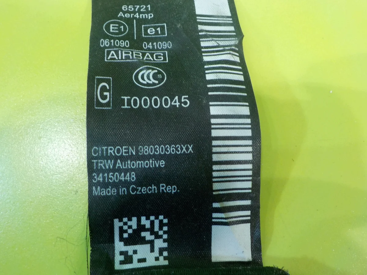 Cinto Segurança Citroen C3 II 1.2 B 2015 Esquerdo image 3