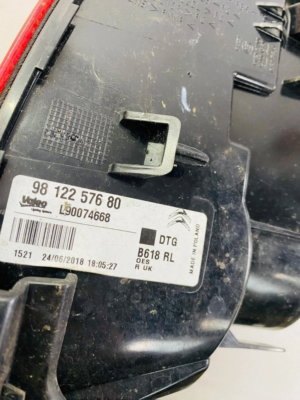 Right Tail Light Citroen C3 III 9812257680 image 7