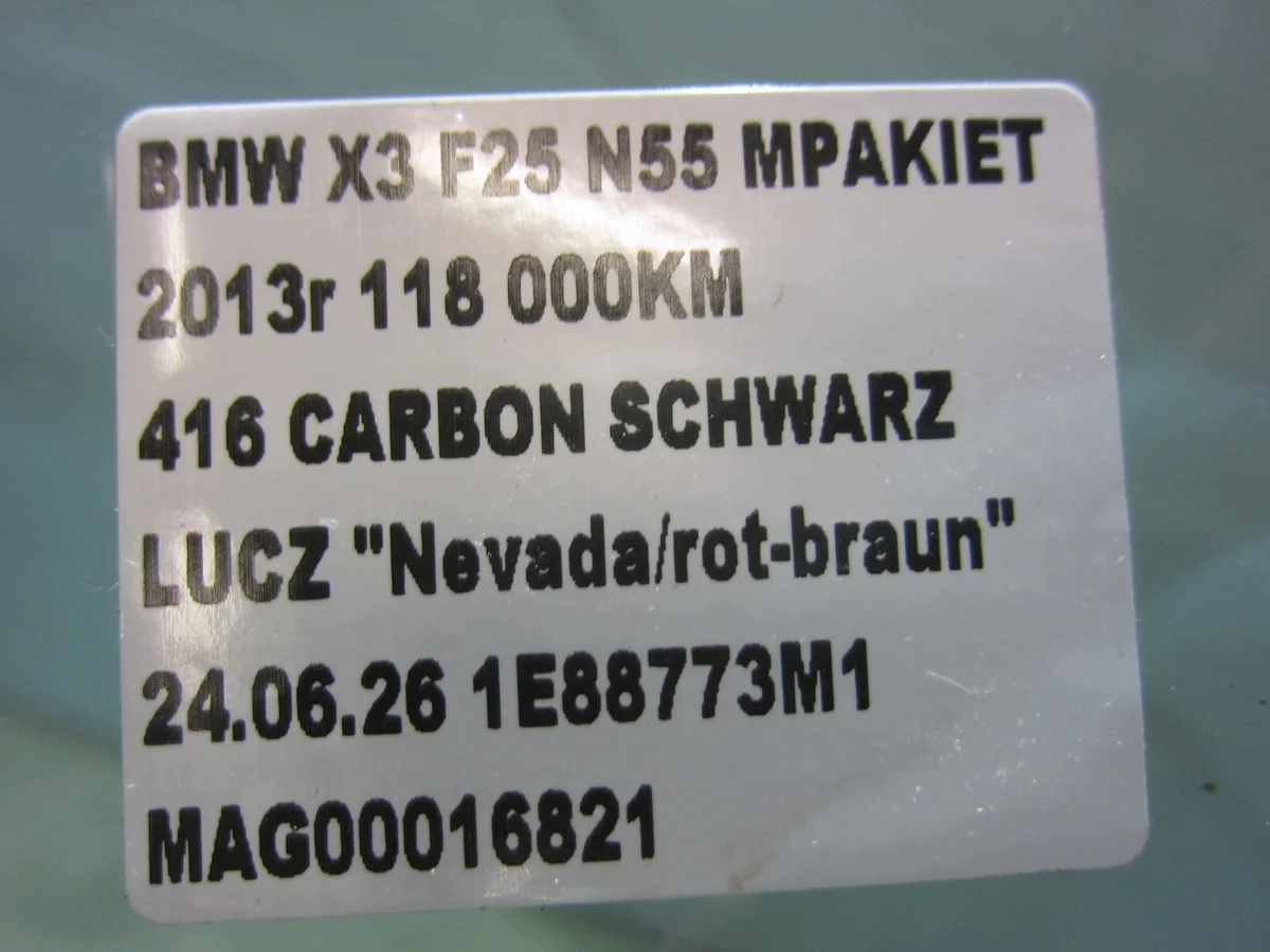 BMW X3 F25 linke Frontscheibe Türglas image 8