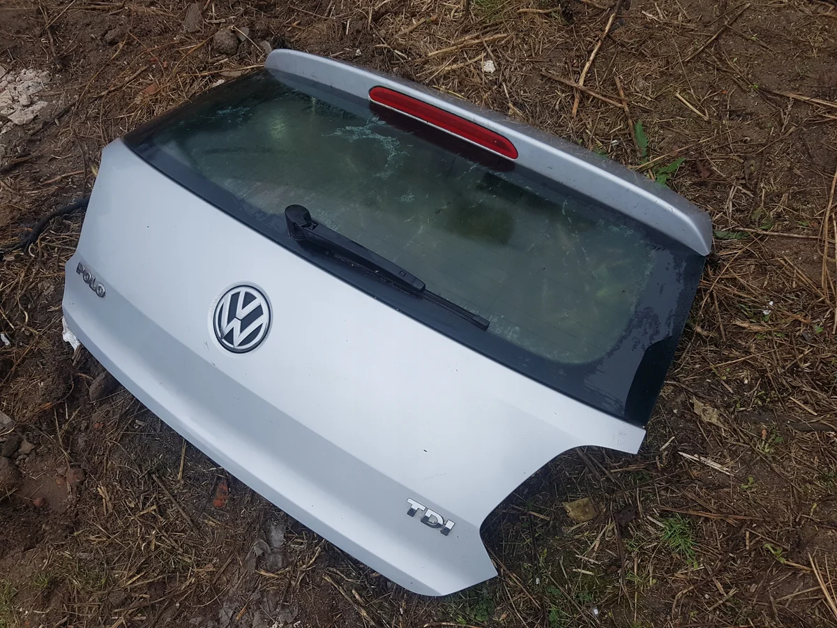 VW Polo 6R Trunk Lid LA7W Used OEM 6Q6827025T