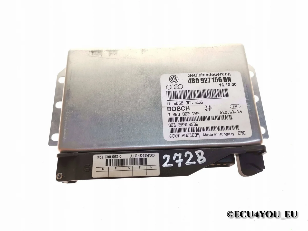 Audi A6 S6 C5 4B 1999 Module Versnellingsbak 4B0927156DN
