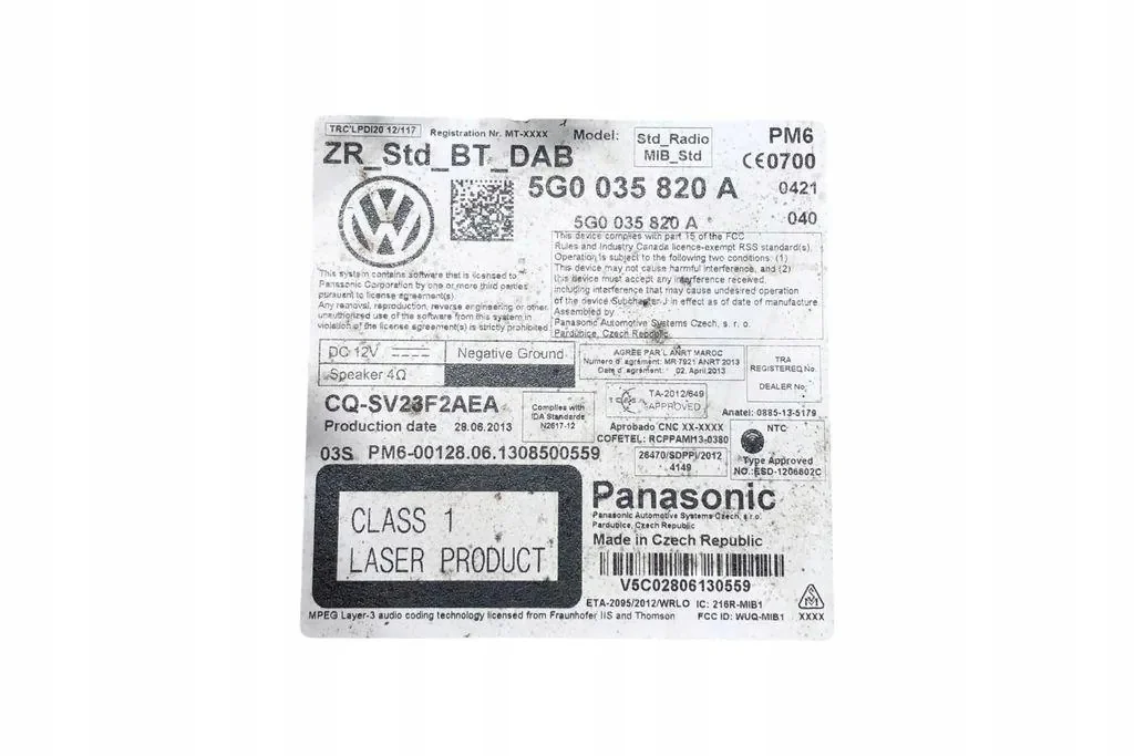 CD-vaihtaja VW Golf VII 5G0035820A image 8