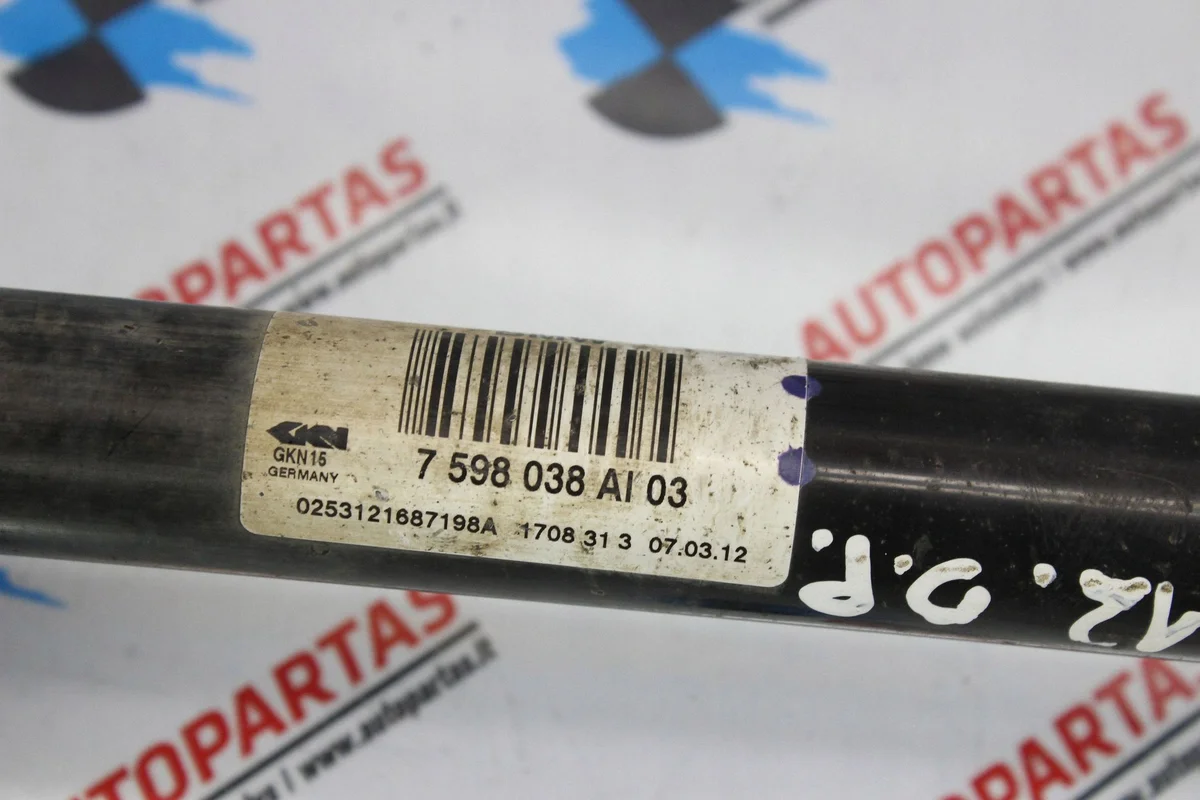 BMW X3 F25 Eje Transmisión Derecho Trasero image 3