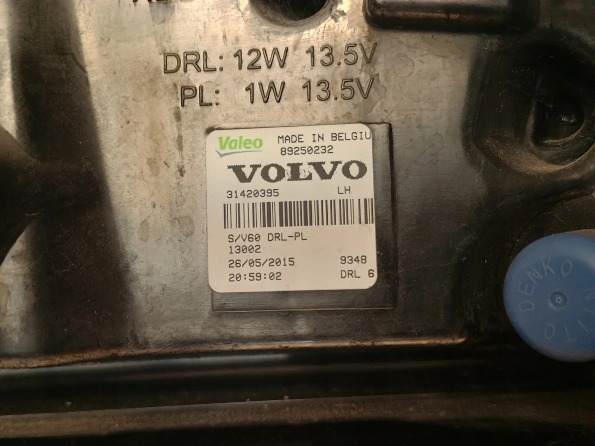 Luz Diurna LED Volvo V60 S60 II 31420395 image 4