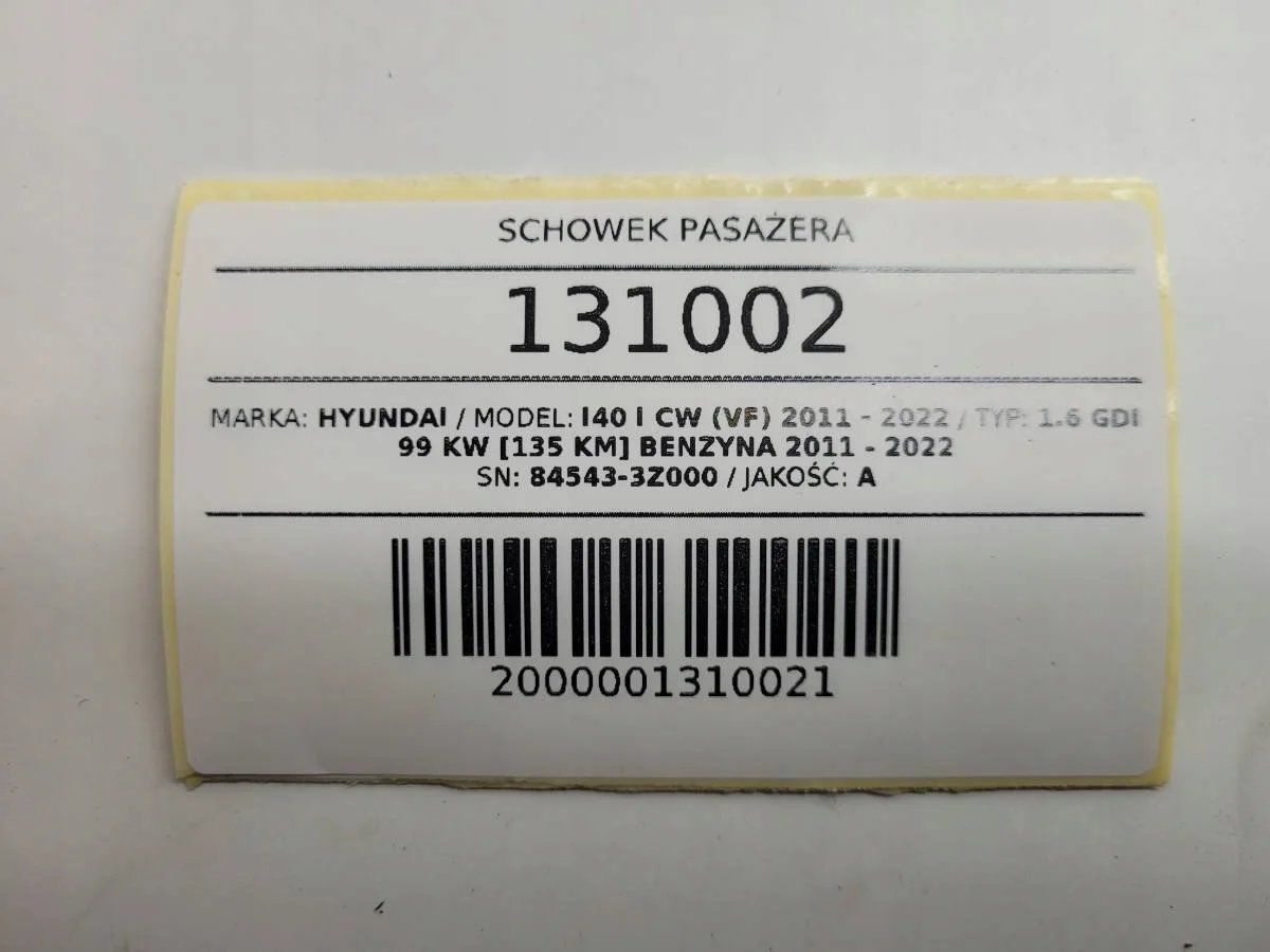 Handschuhfach Hyundai i40 84543-3Z000 image 9