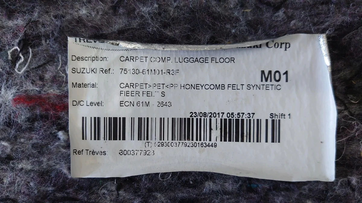 Used Trunk Liner for Suzuki SX4 SCross