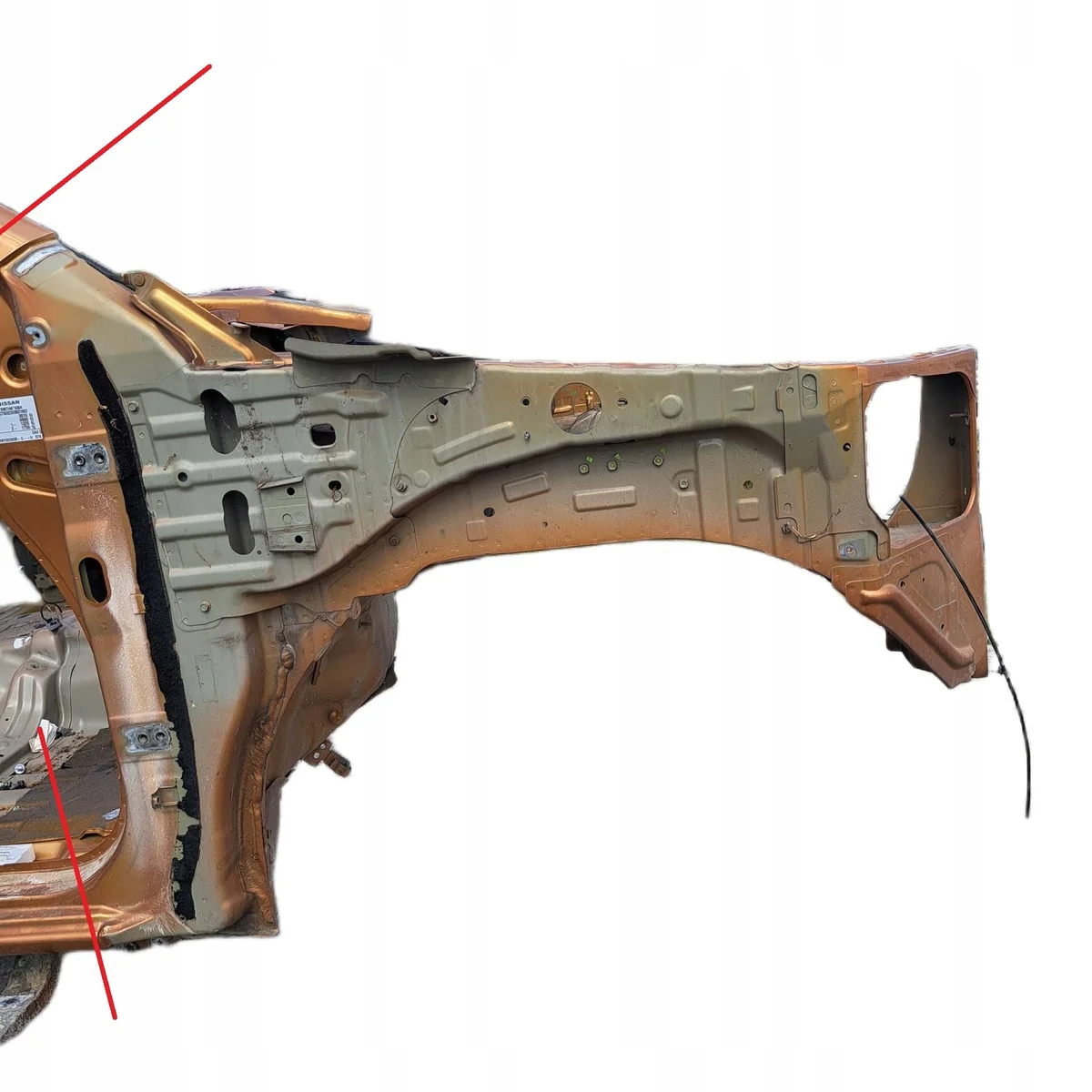 Nissan Navara D23 NP300 2016 Längsträger rechts vorne