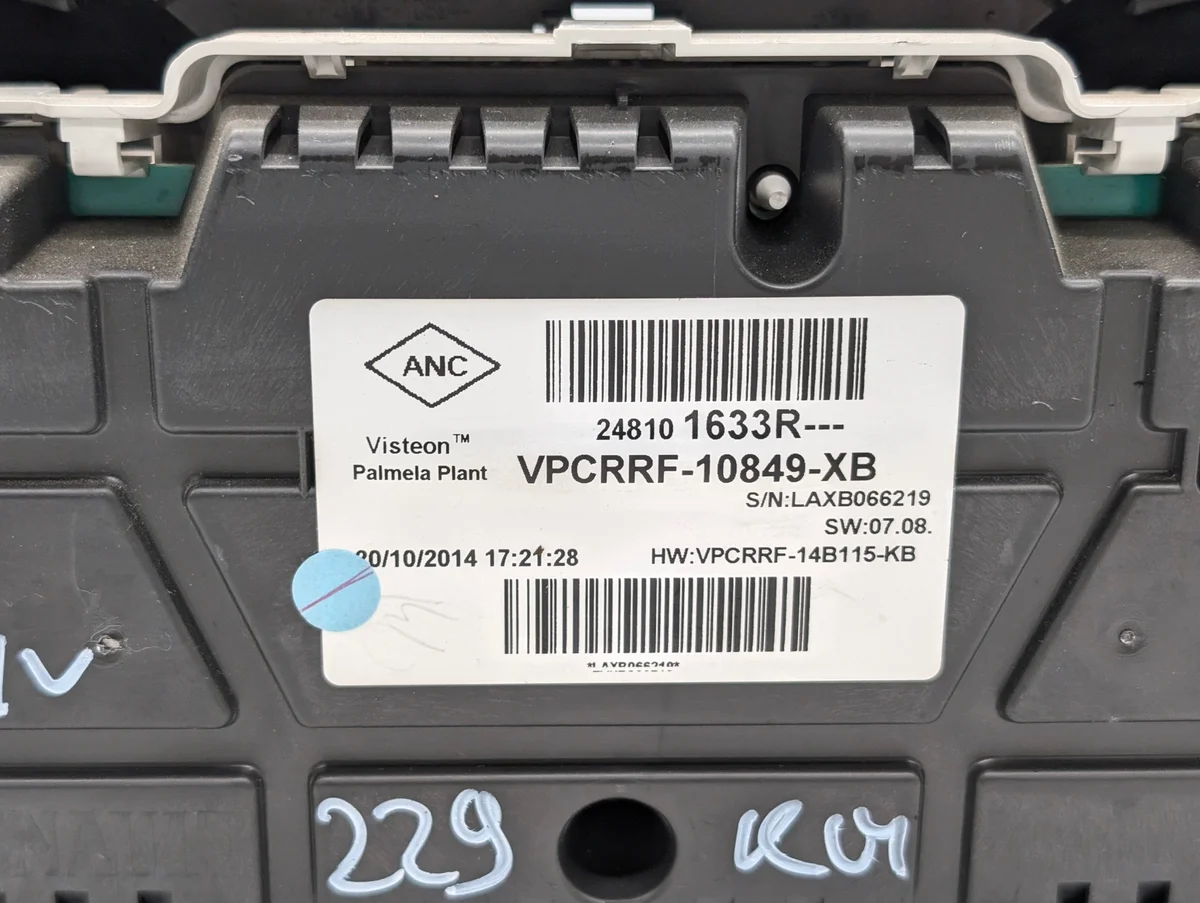 Renault Clio IV Captur Speedometer 248101633R image 4