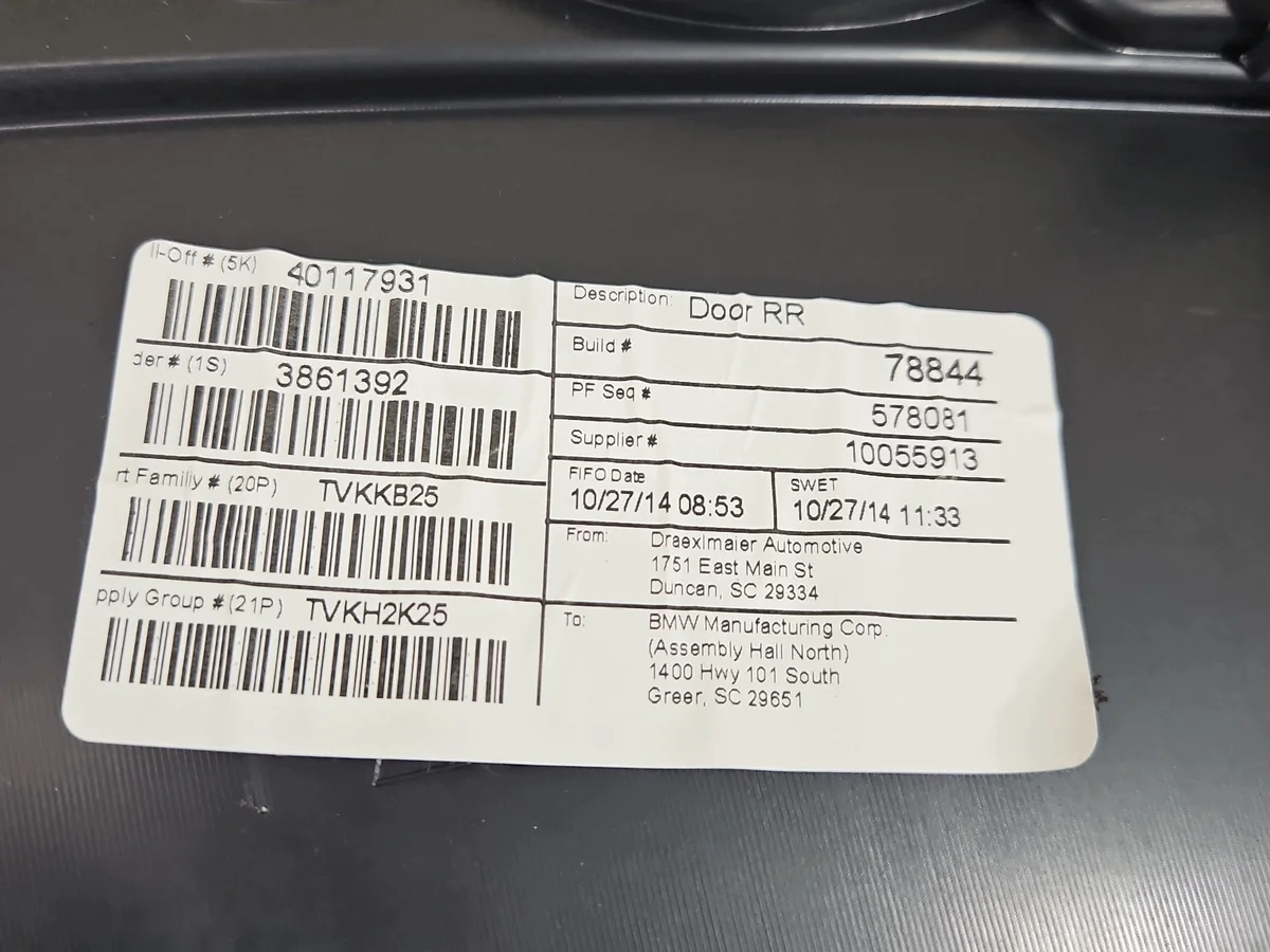 Türverkleidung hinten rechts BMW X3 F25 image 6