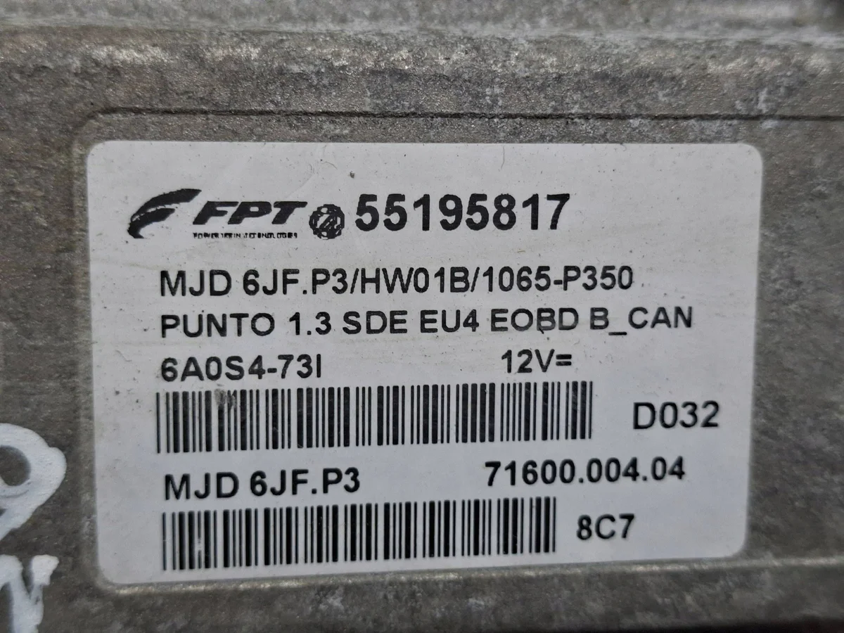 Calculateur Fiat 1.3 JTD MJD6JFP3