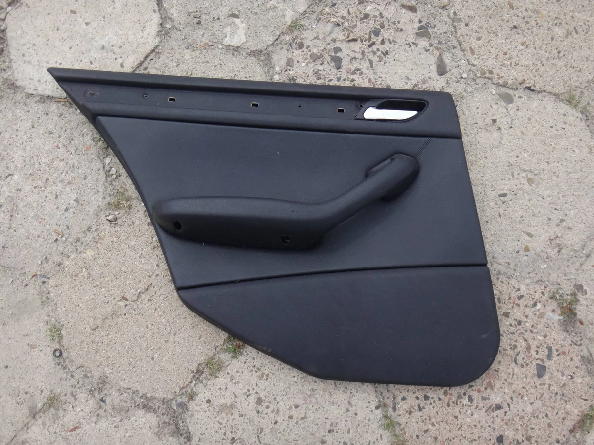 Türverkleidung hinten links BMW E46 Leder Schwarz