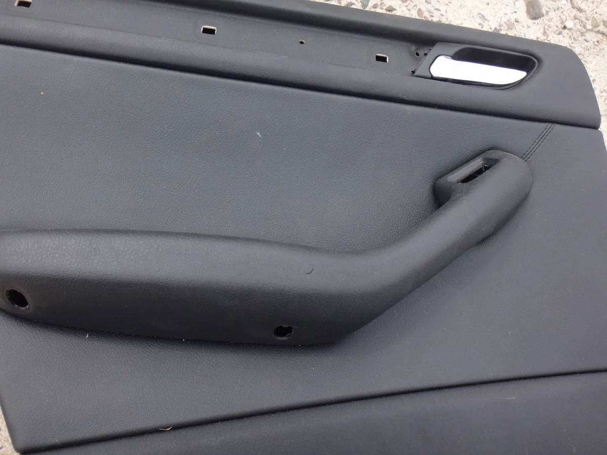 Türverkleidung hinten links BMW E46 Leder Schwarz image 3