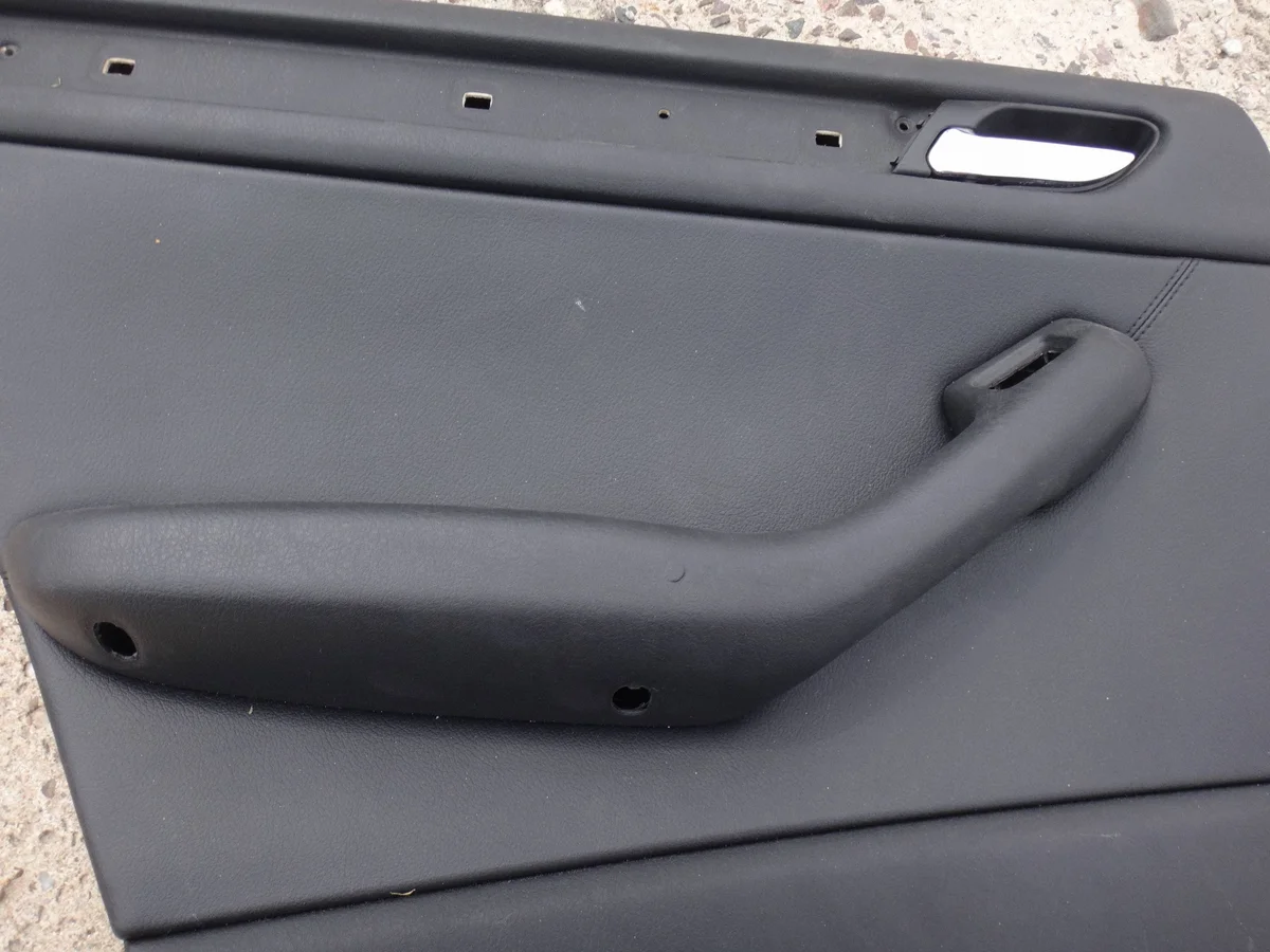Türverkleidung hinten links BMW E46 Leder Schwarz image 4