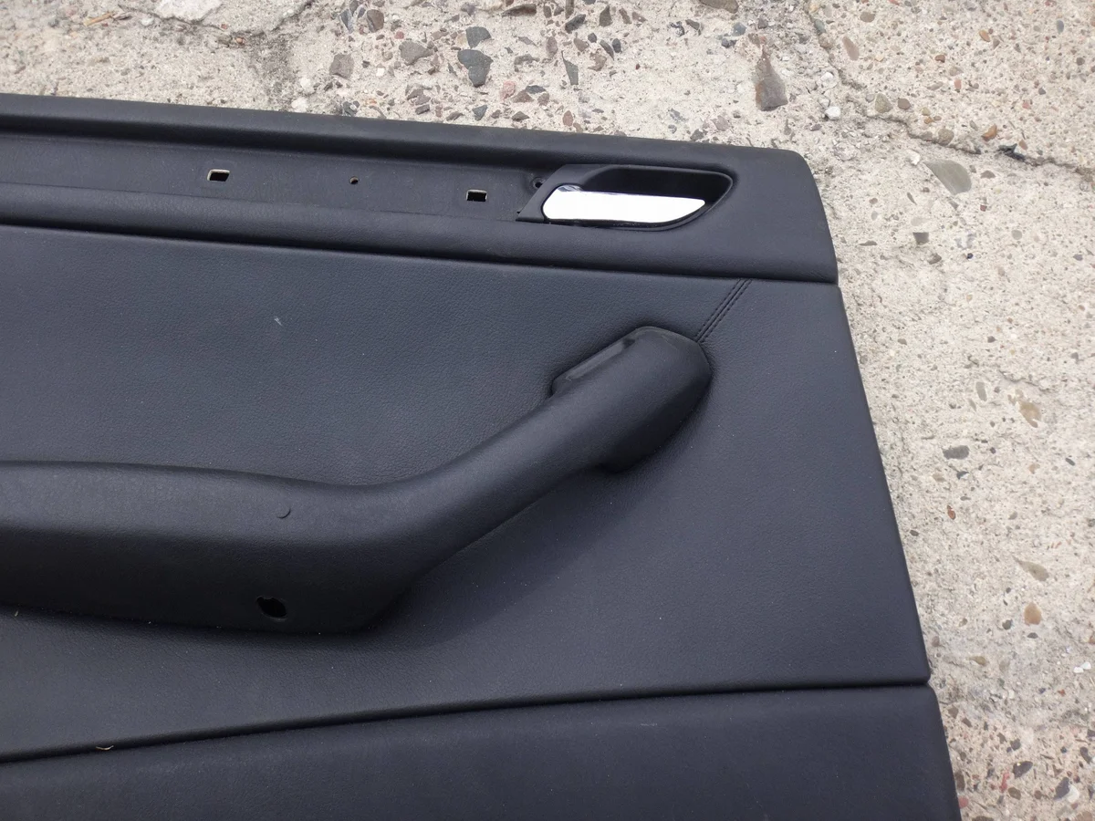 Türverkleidung hinten links BMW E46 Leder Schwarz image 5