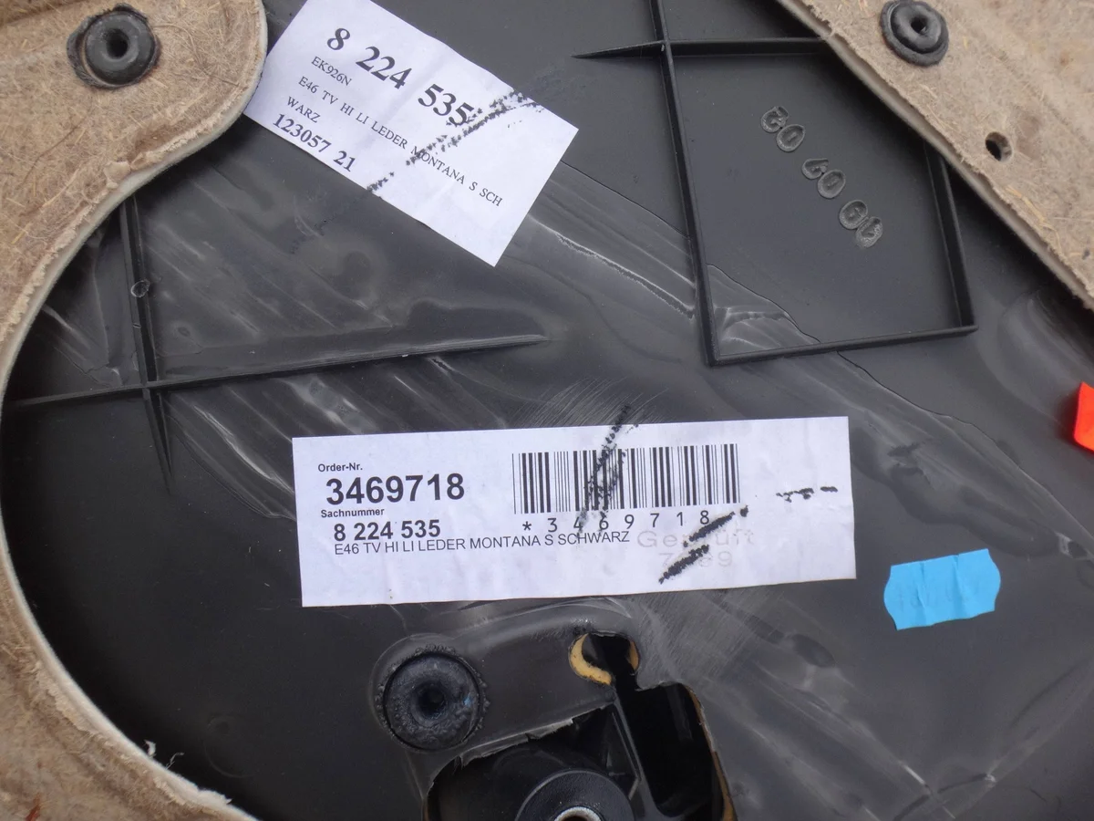 Türverkleidung hinten links BMW E46 Leder Schwarz image 7