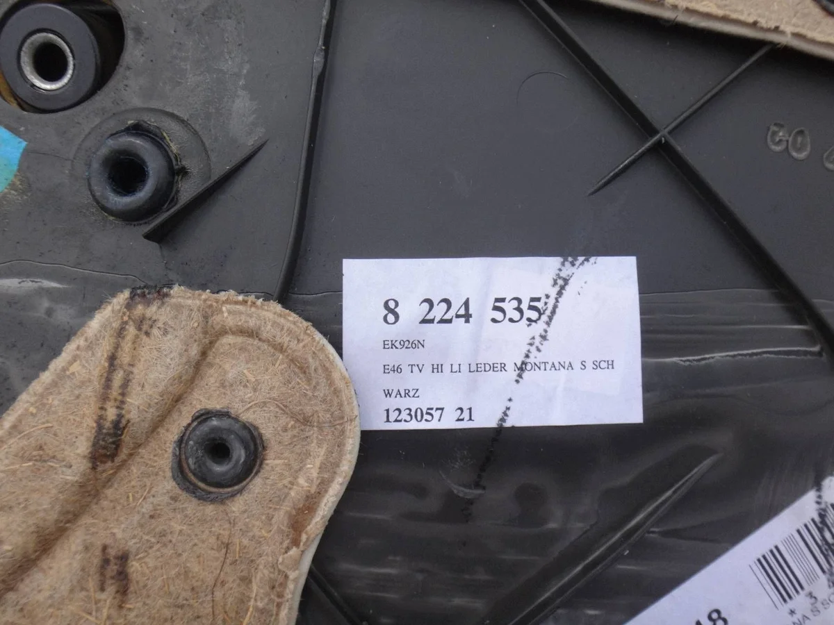 Türverkleidung hinten links BMW E46 Leder Schwarz image 9