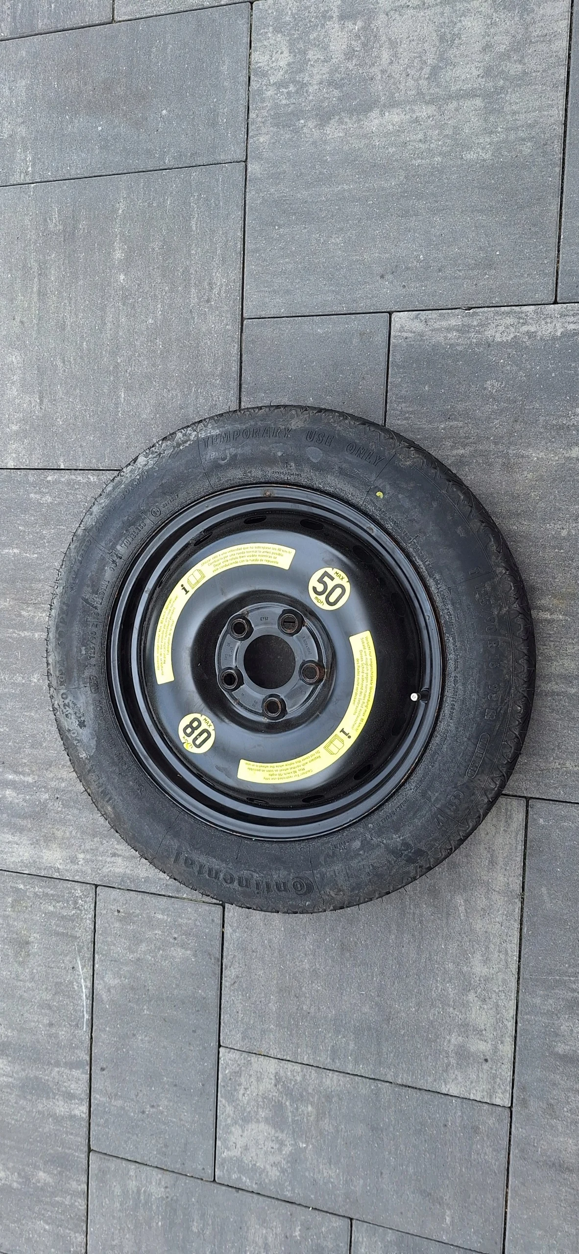 Roue de secours Mercedes W169 W245 1694000802