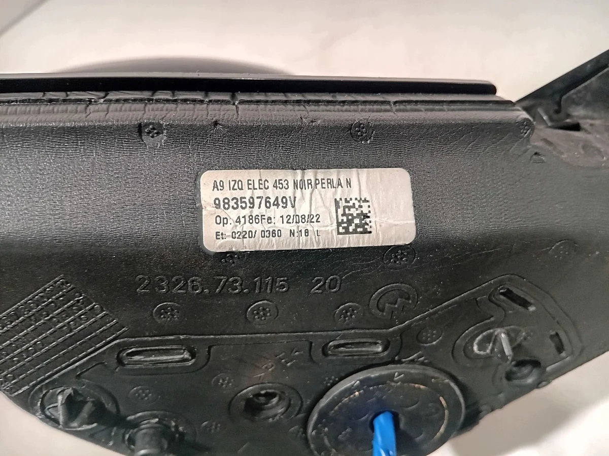 Rétroviseur gauche Opel Corsa F 2019+ 983597649V image 4