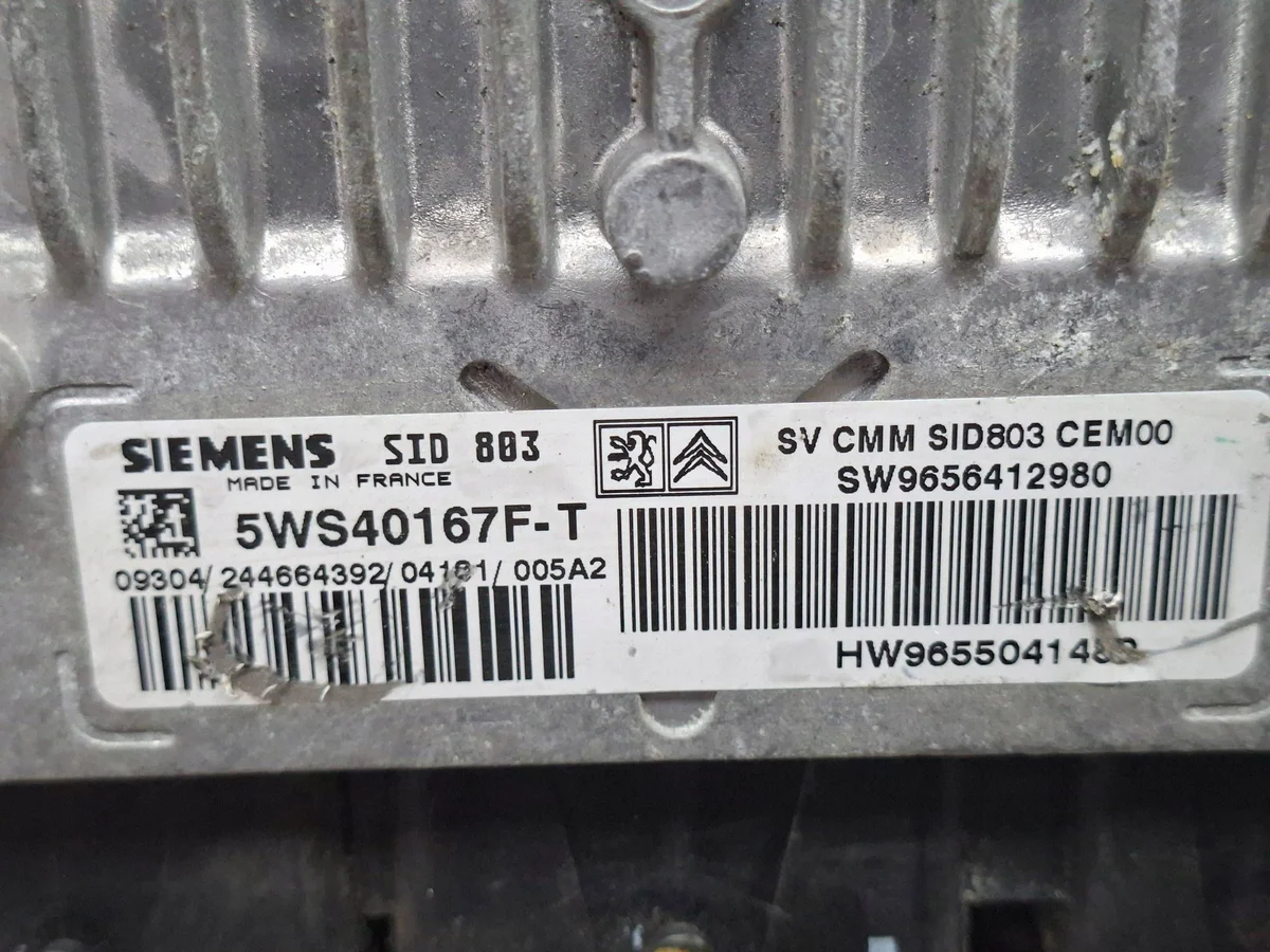 Calculateur moteur 5WS40167F-T 9656412980