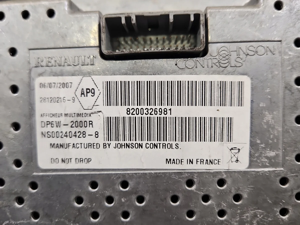 Monitor Renault Scenic II 8200326981 Usado image 6