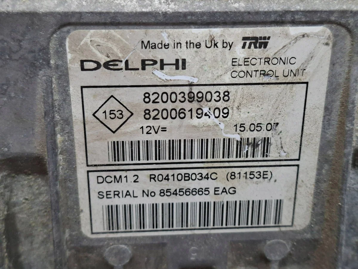 Calculateur Moteur RENAULT 1.5 DCI R0410B034C