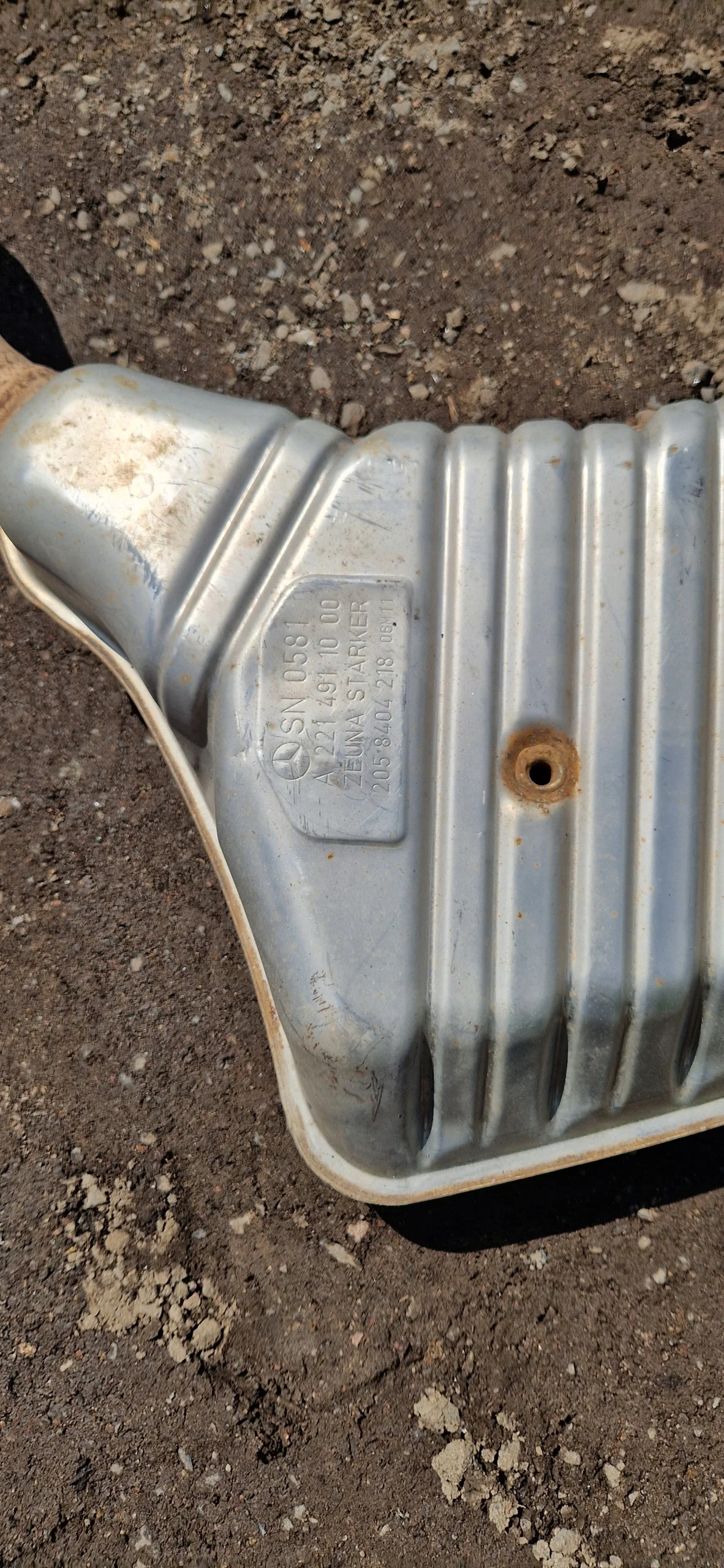 Mercedes W216 W221 Exhaust Muffler Right