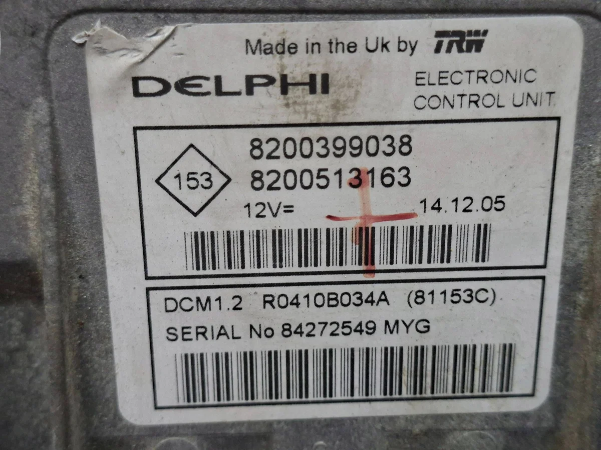 Calculateur Moteur RENAULT 1.5 DCI R0410B034A