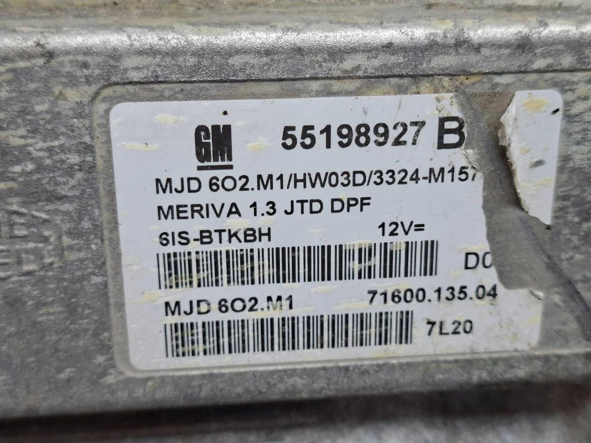 Calculateur moteur MJD602M1 Opel Meriva 1.3 CDTI