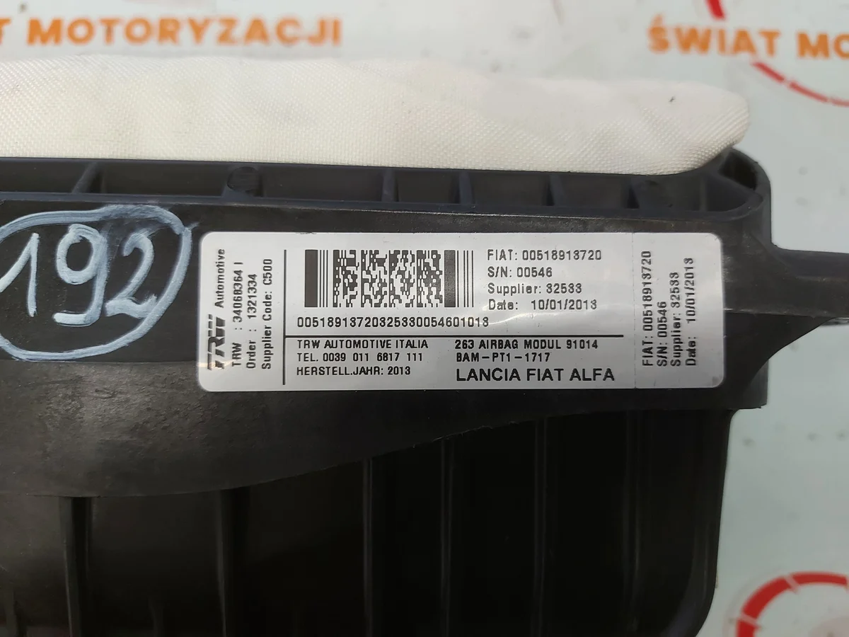 Fiat DOBLO II 1.3 MULTI-JET Airbag Passager image 6