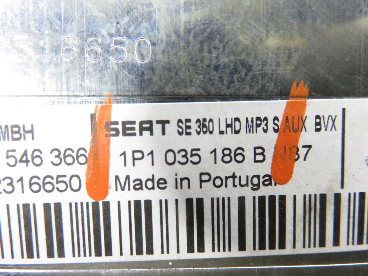 Radio Seat Leon II 1P1035186B thumbnail 8
