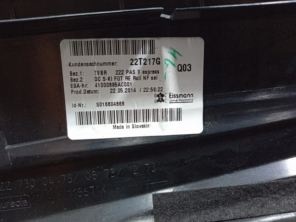 Mercedes S-Klasse W222 Türverkleidung Rechts Hinten image 7