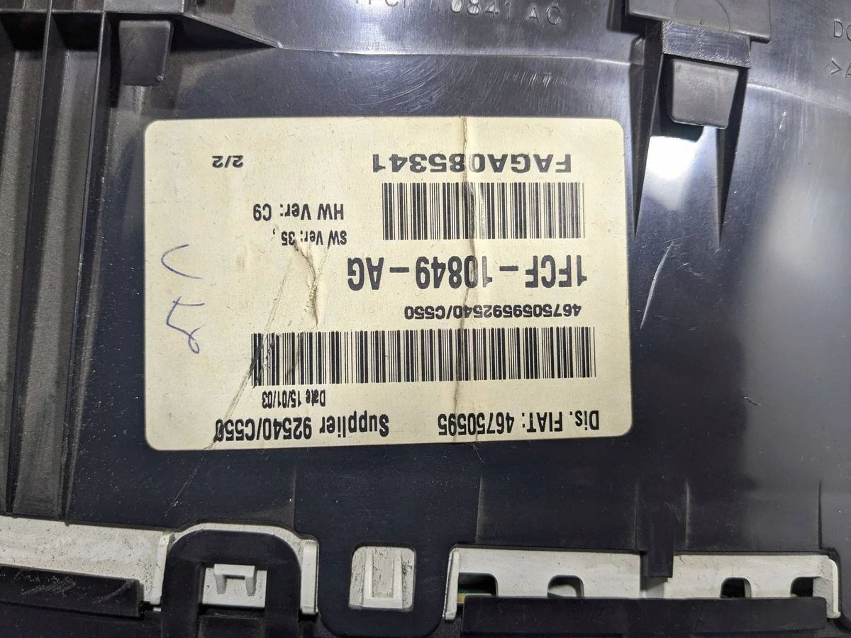 Compteur Fiat Stilo 1.6 essence 46750595 image 4