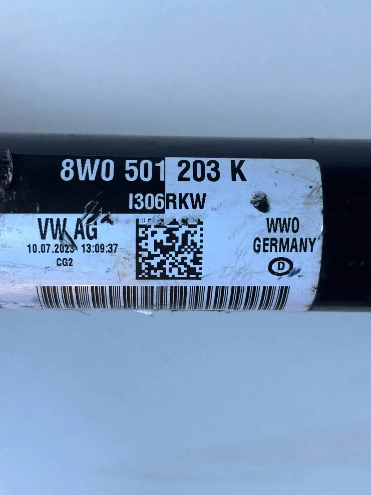 Antriebswelle hinten Audi A4 S4 B9 8W0501203K