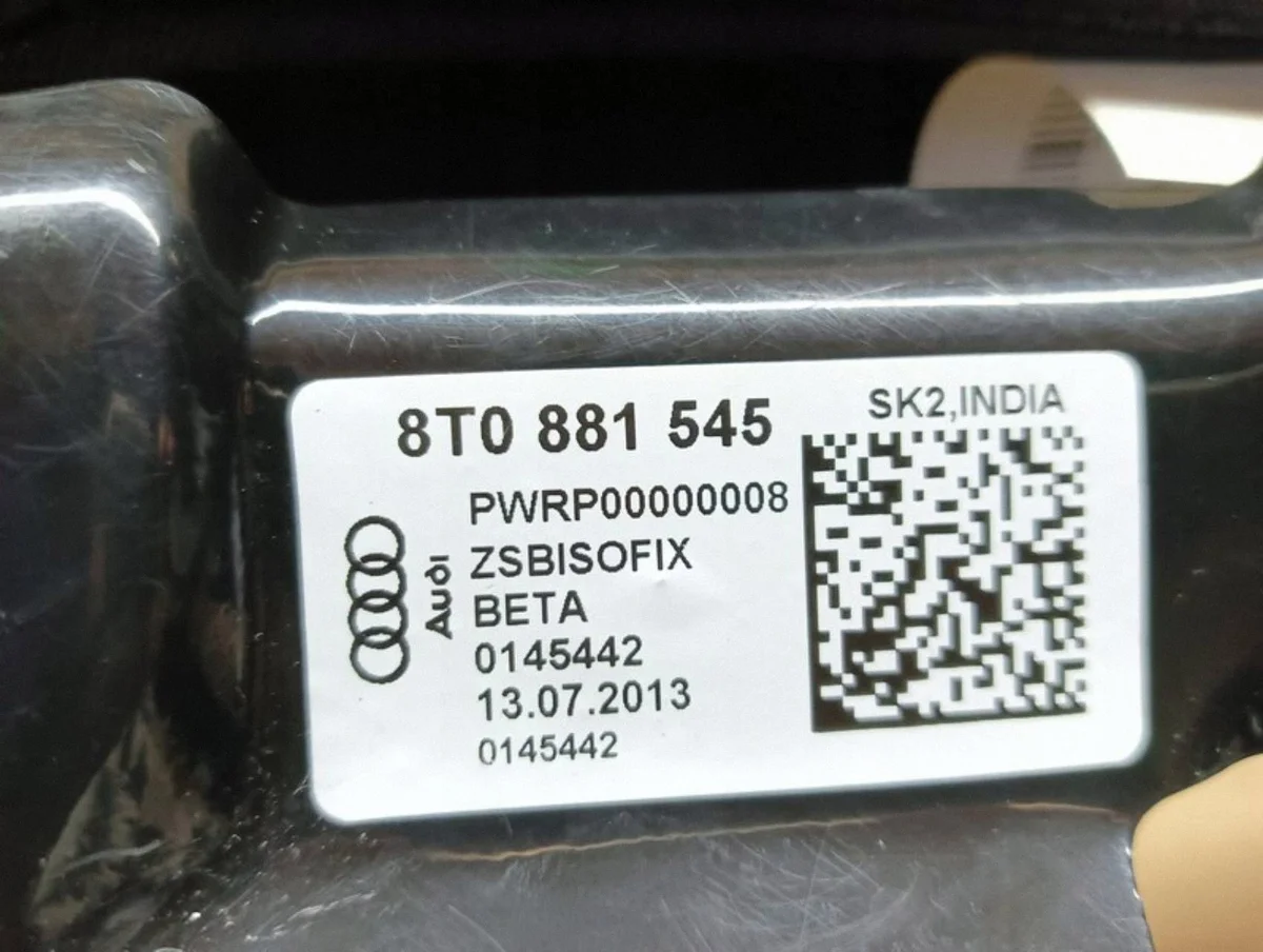 Support ISOFIX Audi A4 B8 A5 Q5 A6 C7 8T0881545 image 7