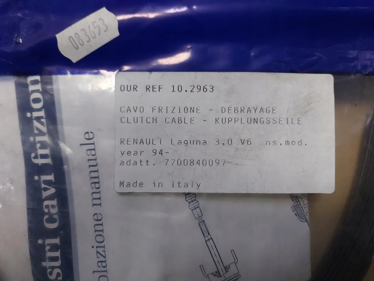 Linex 10.2963 Câble d'embrayage - Occasion image 10