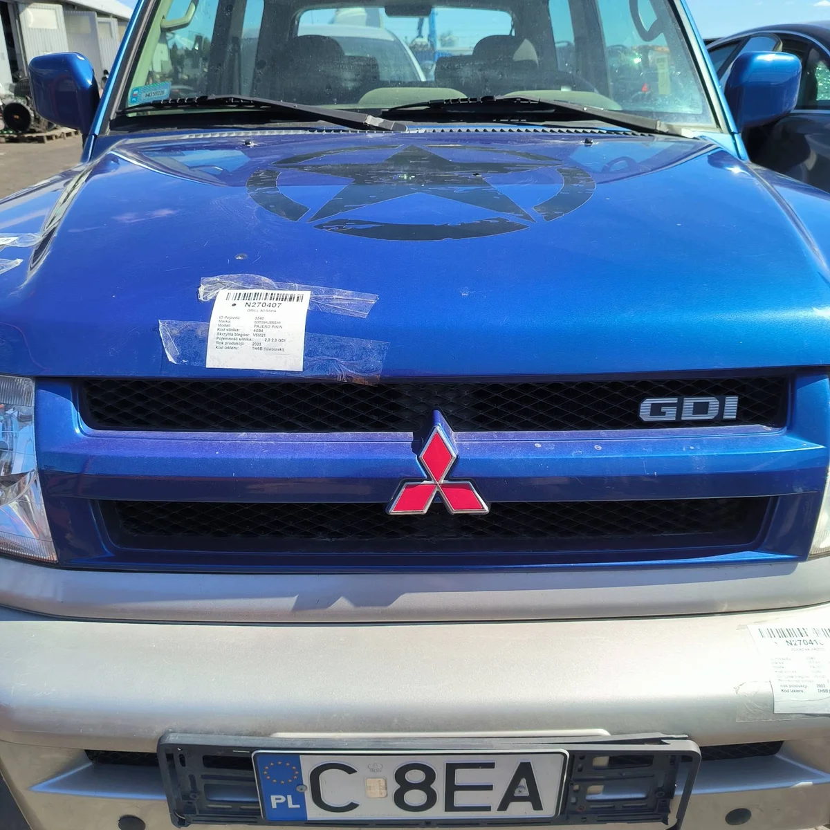Grill/Kühlergrill für Mitsubishi Pajero Pinin (gebraucht)