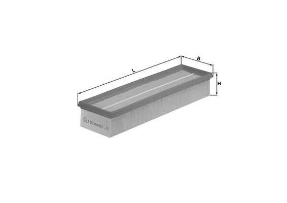 Mahle LX 617 Luftfilter Gebraucht image 3