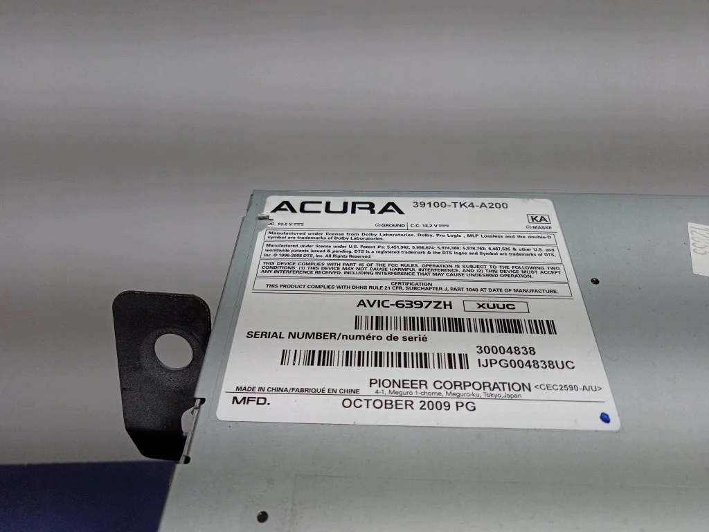 Painel Rádio ACURA TL IV 39100-TK4-A200 Usado