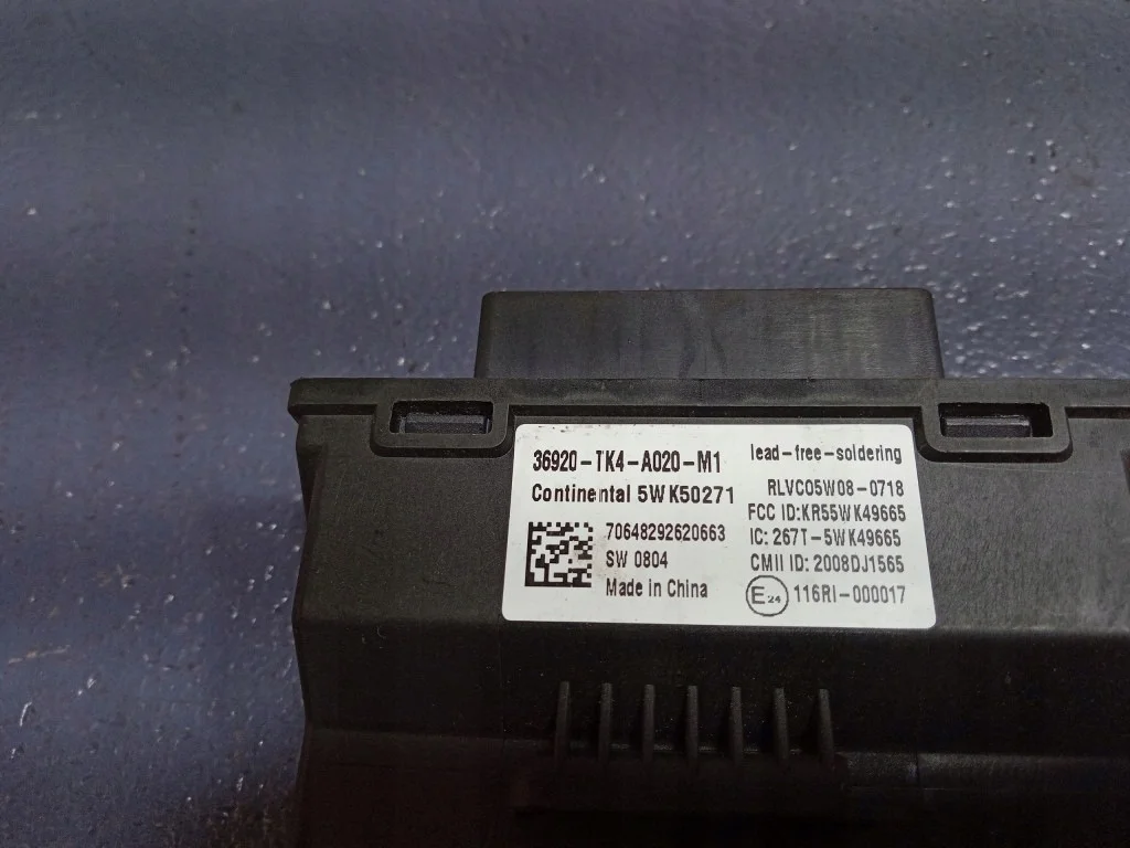 Steuergerät Türschloss Keyless Acura TL IV 36920-TK4-A020 image 3