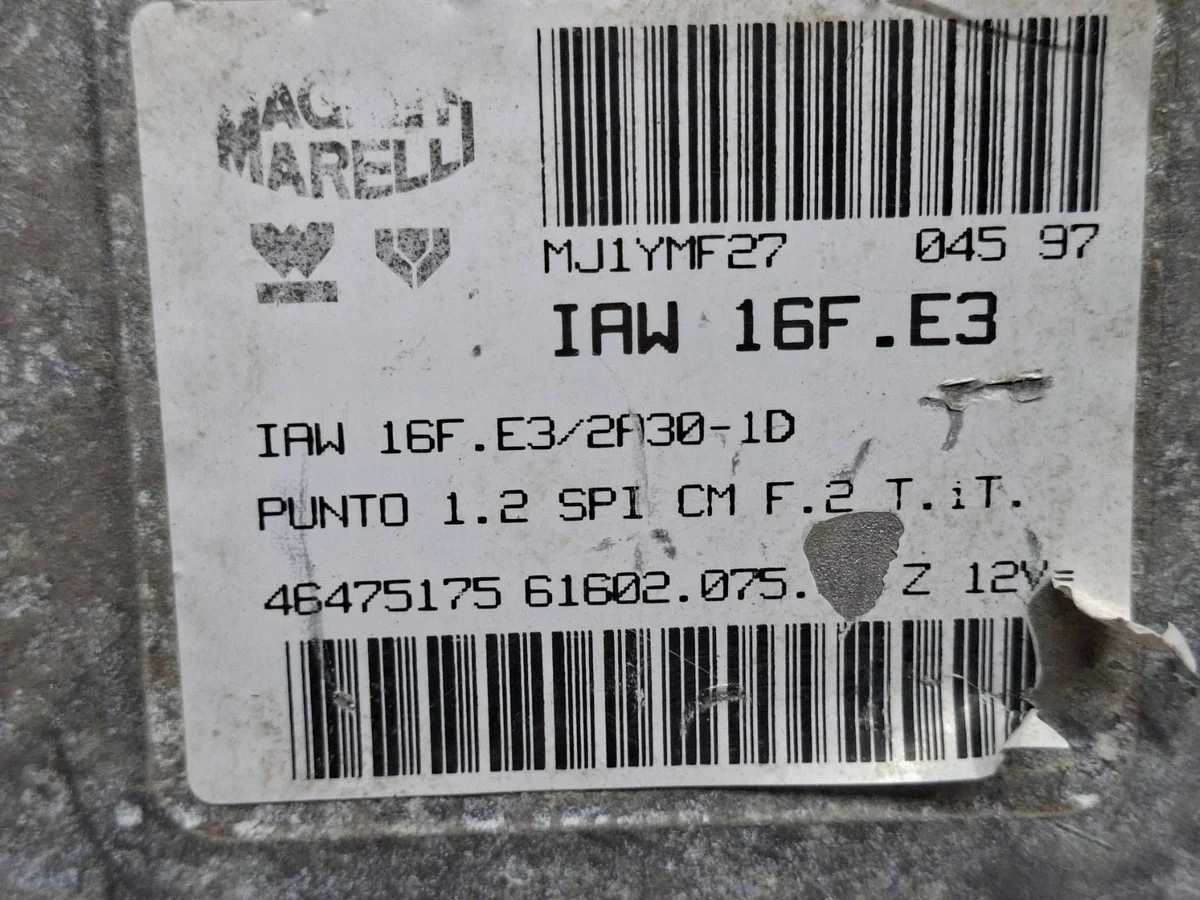 Motorsteuergerät IAW16FE3 46475175 Fiat Punto II image 4