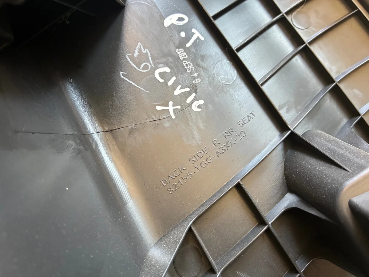 Honda Civic X Rückseiten-Säulenabdeckung rechts image 4