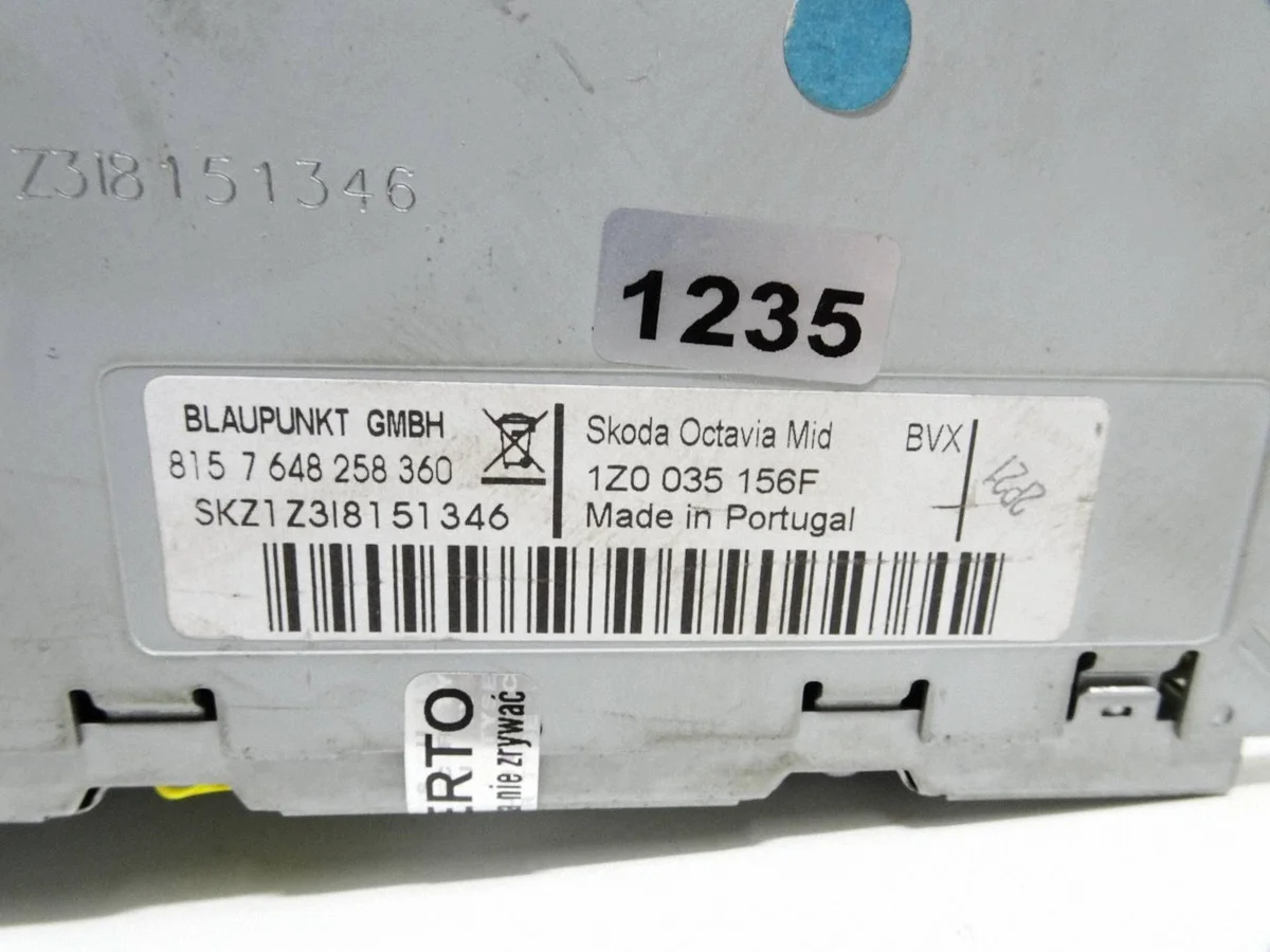 Radio CD Skoda Octavia II MK2 1Z0035156F image 7