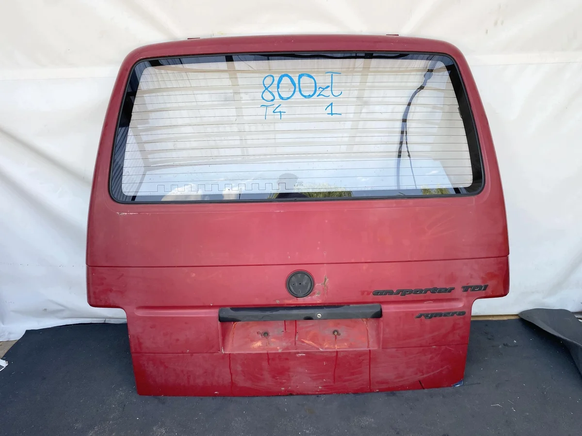 VW T4 Heckklappe rot gebraucht mit Scheibe