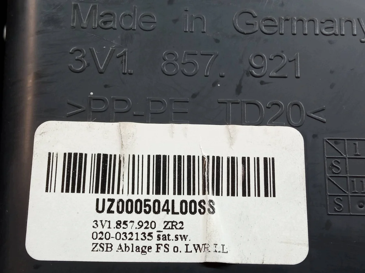 Compartimento Skoda Superb III 3V1857921 image 5
